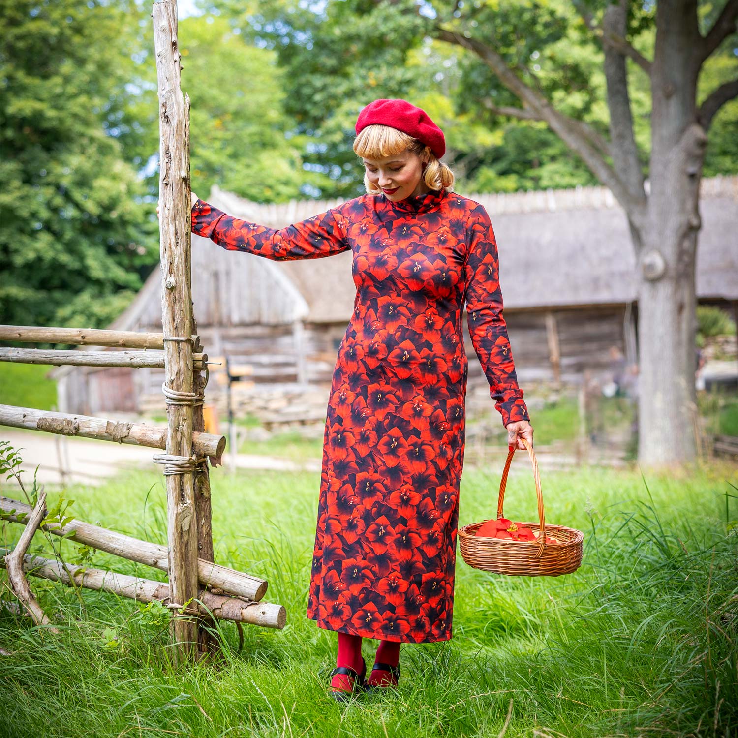Poinsettia Bloom Dress