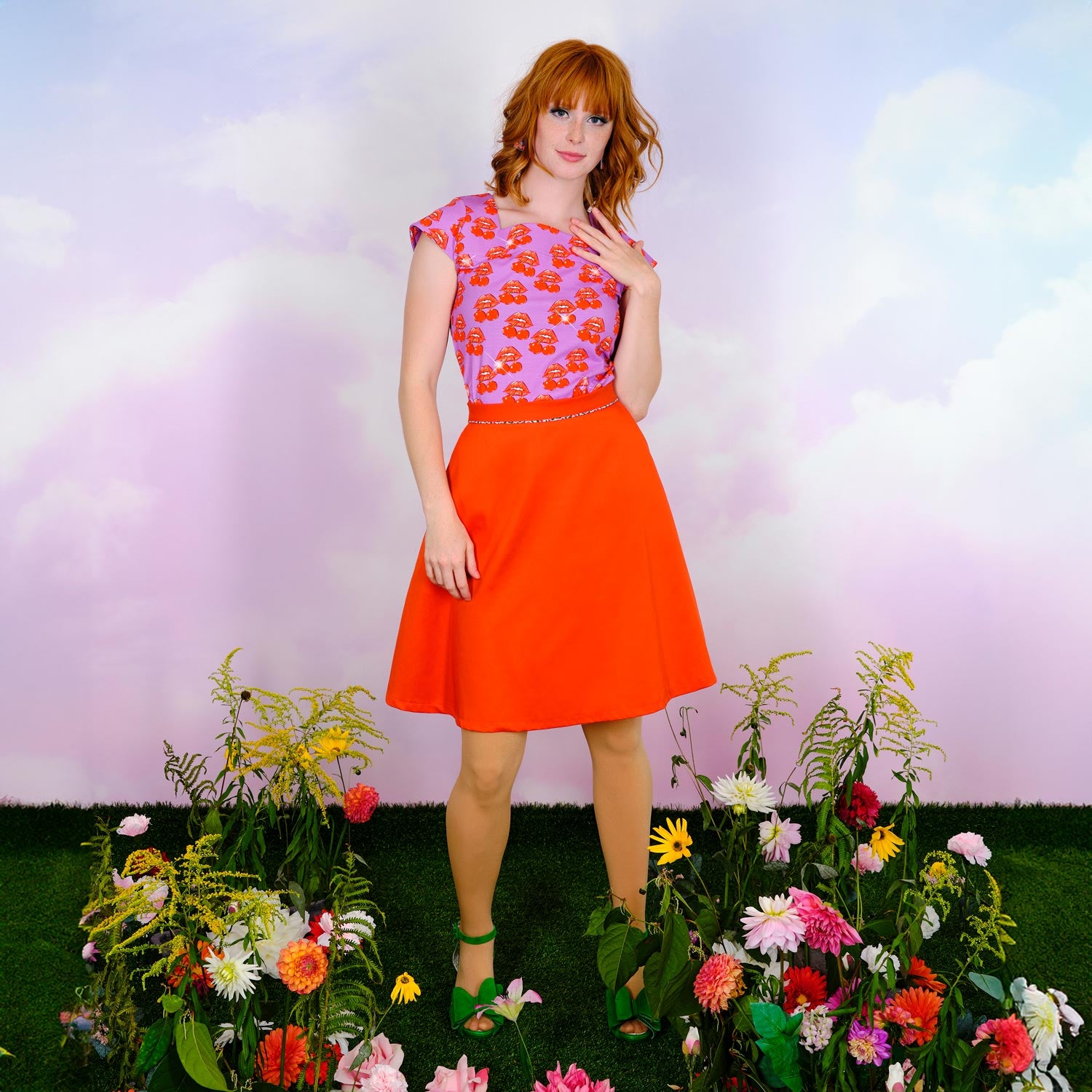 Lila Longbeach Bluse