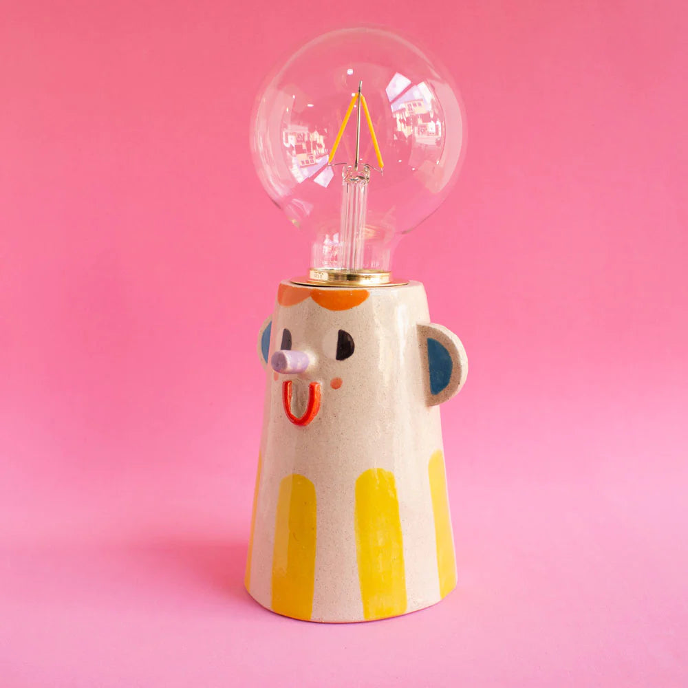 Yellow / Best Friend Ceramic Lamp