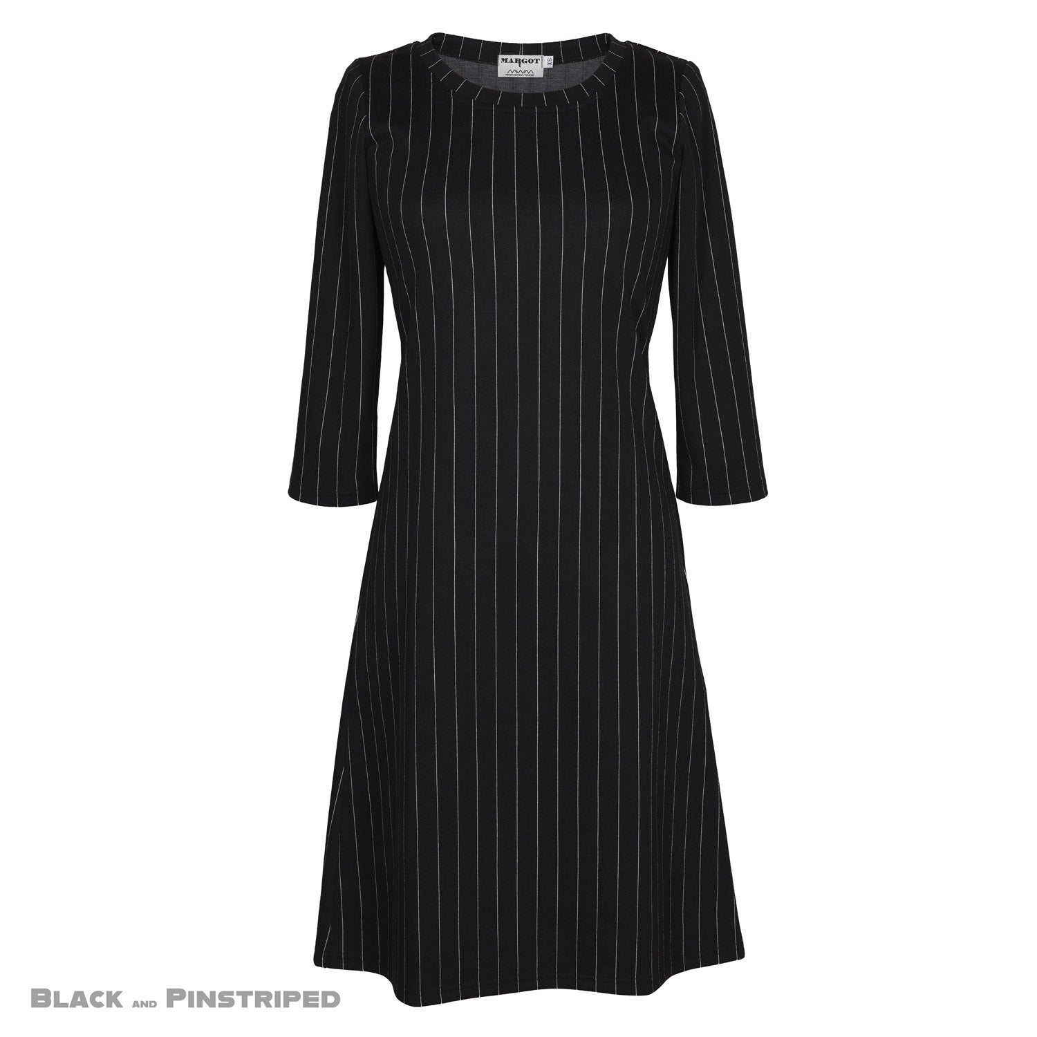 Black and Pinstriped Dress