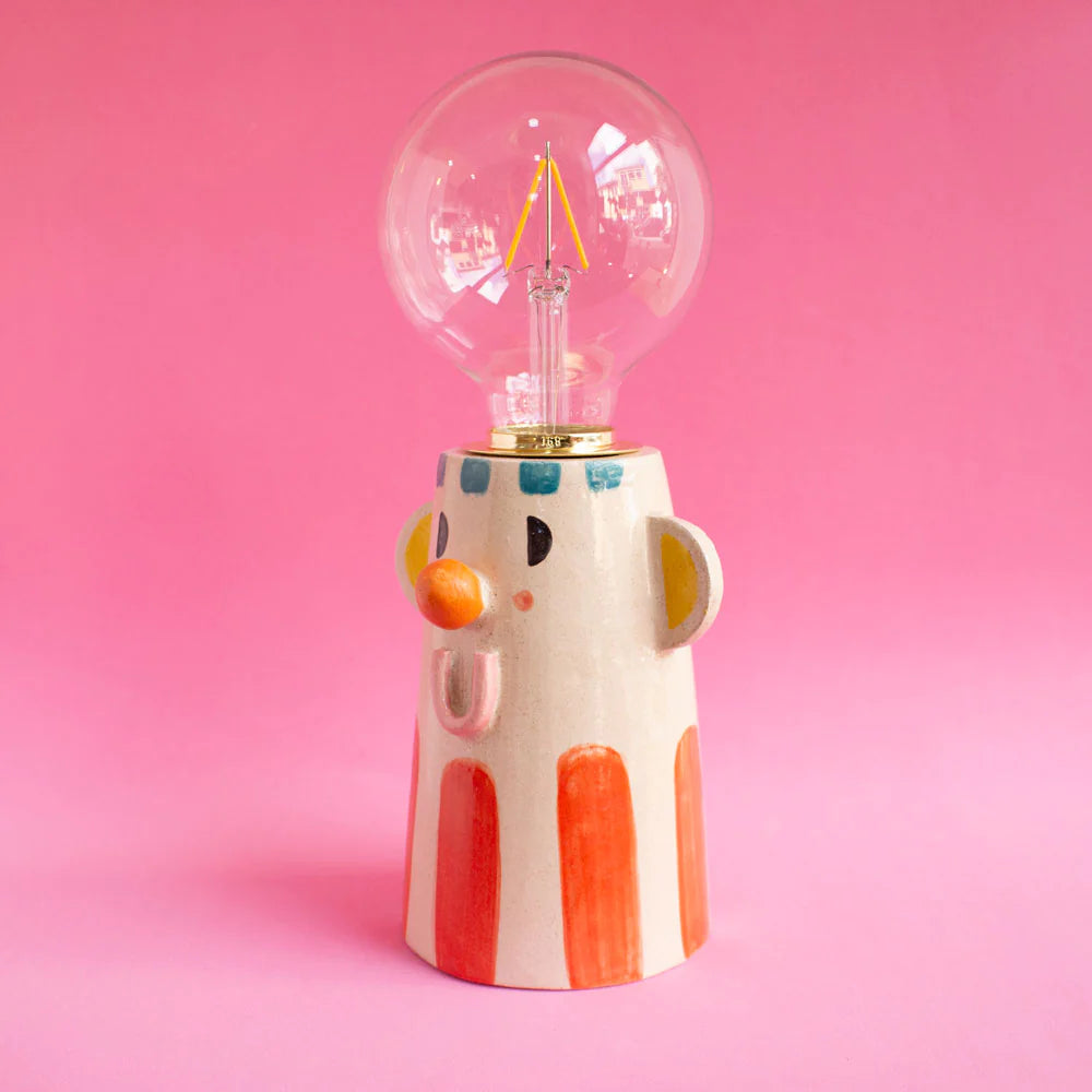 Red / Best Friend Ceramic Lamp