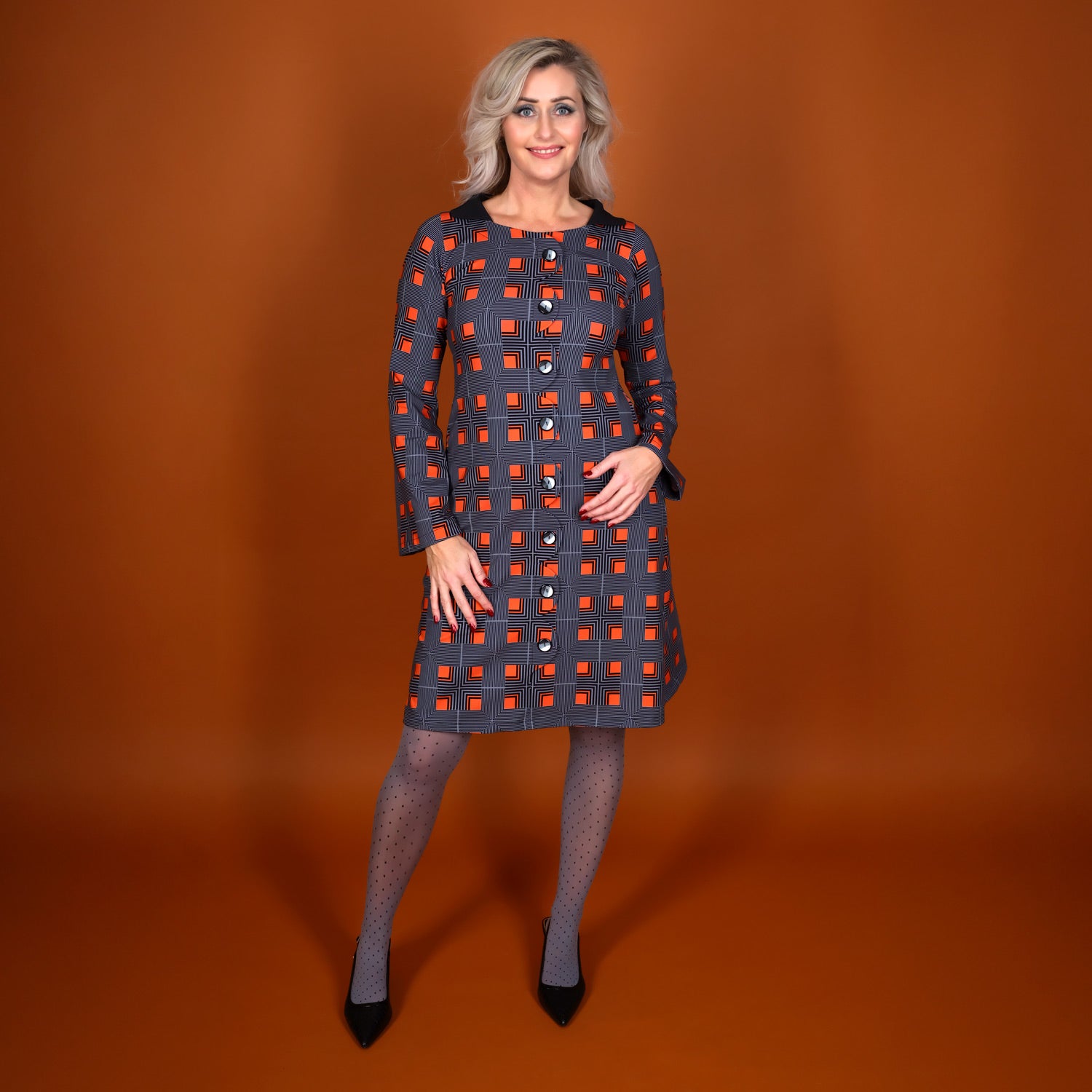 Girlish Greyhound Dress