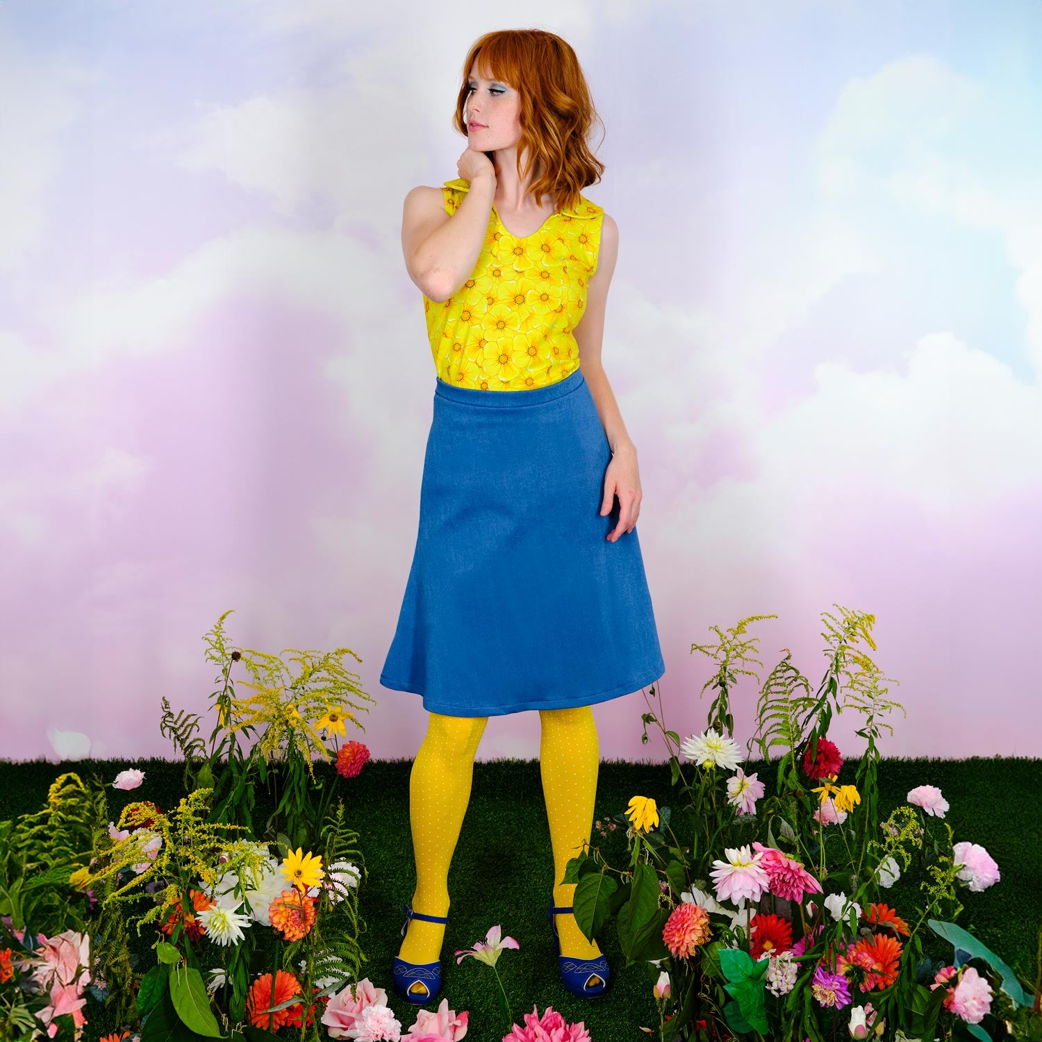 Catie Cobblestone Bluse